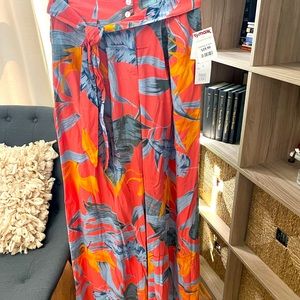 NEW tropical printed palazzo pants.